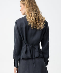 MACIA LS SHIRT - DARK BUE