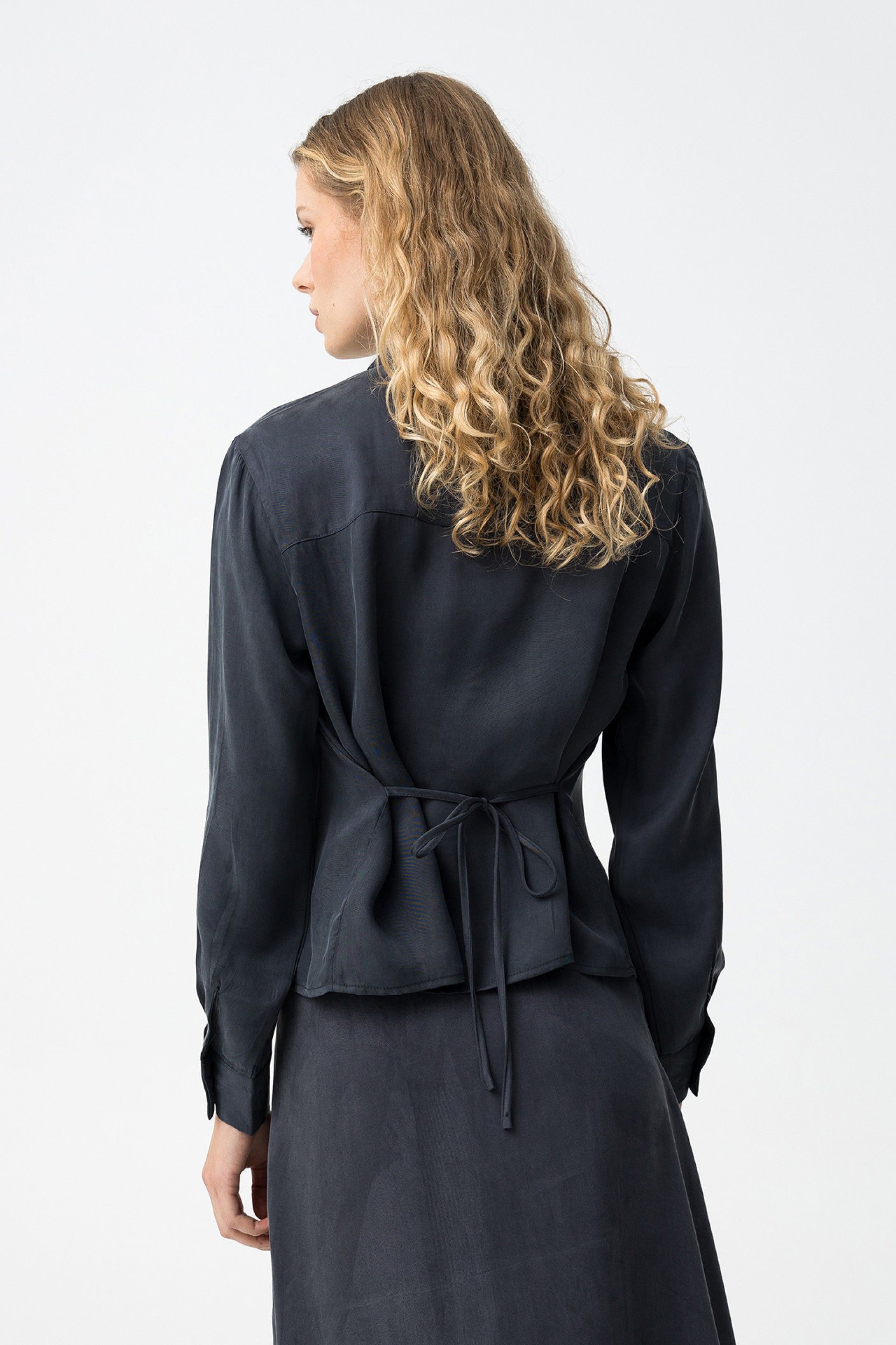 MACIA LS SHIRT - DARK BUE