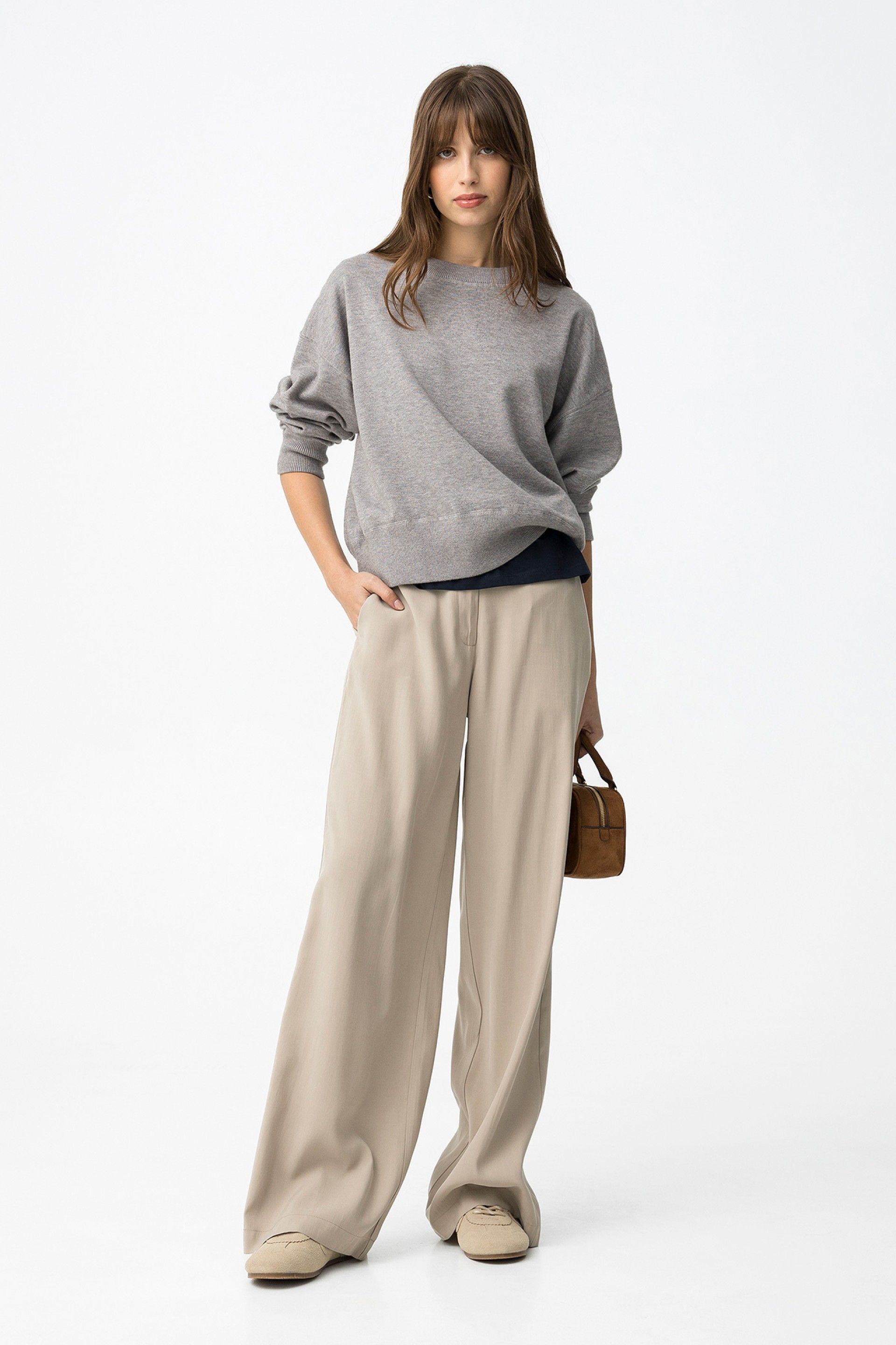 CAMELIA TROUSERS - PORTABELLO BEIGE