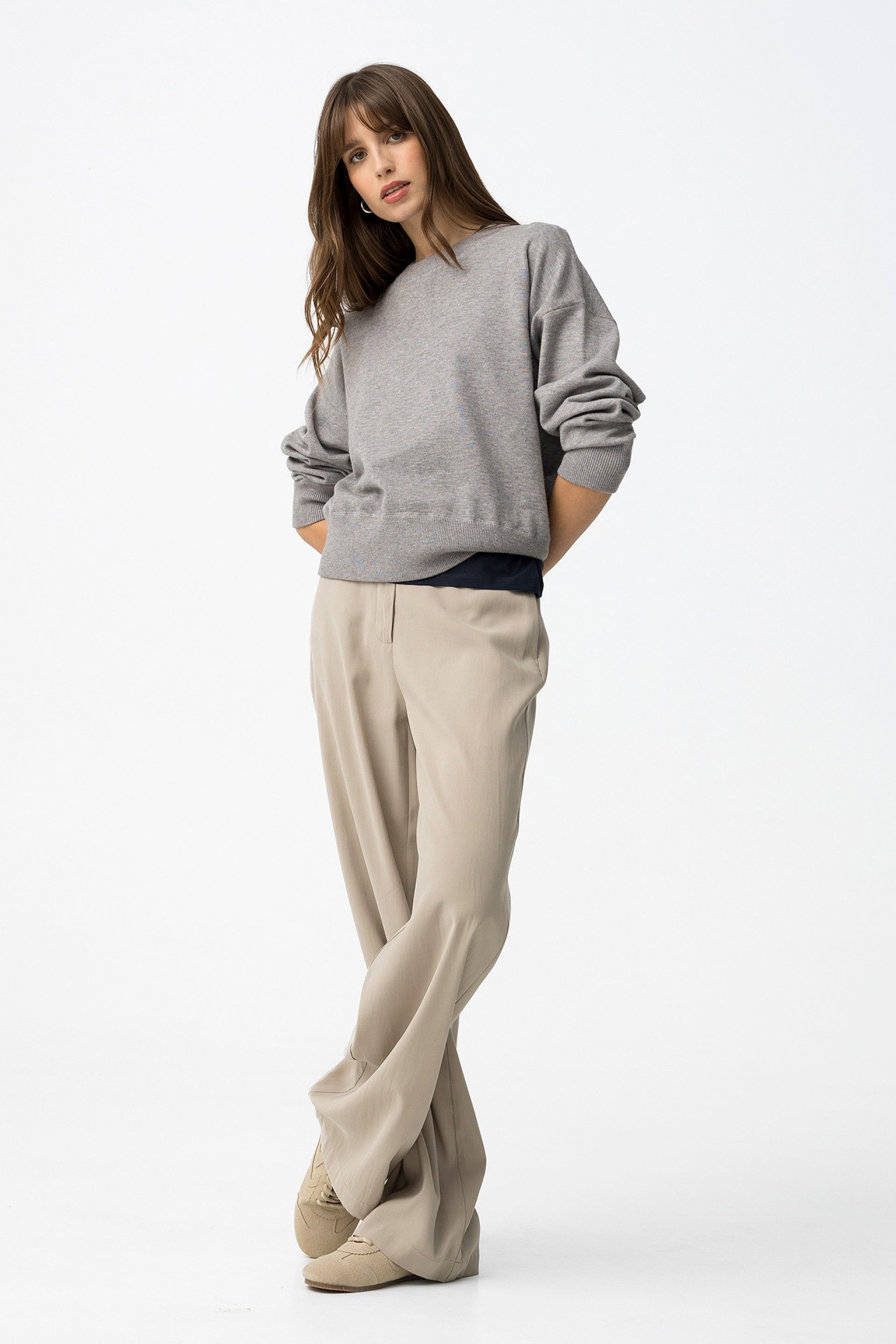 CAMELIA TROUSERS - PORTABELLO BEIGE