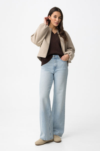 BONNYE WIDE LEG JEANS - LIGHT BLUE