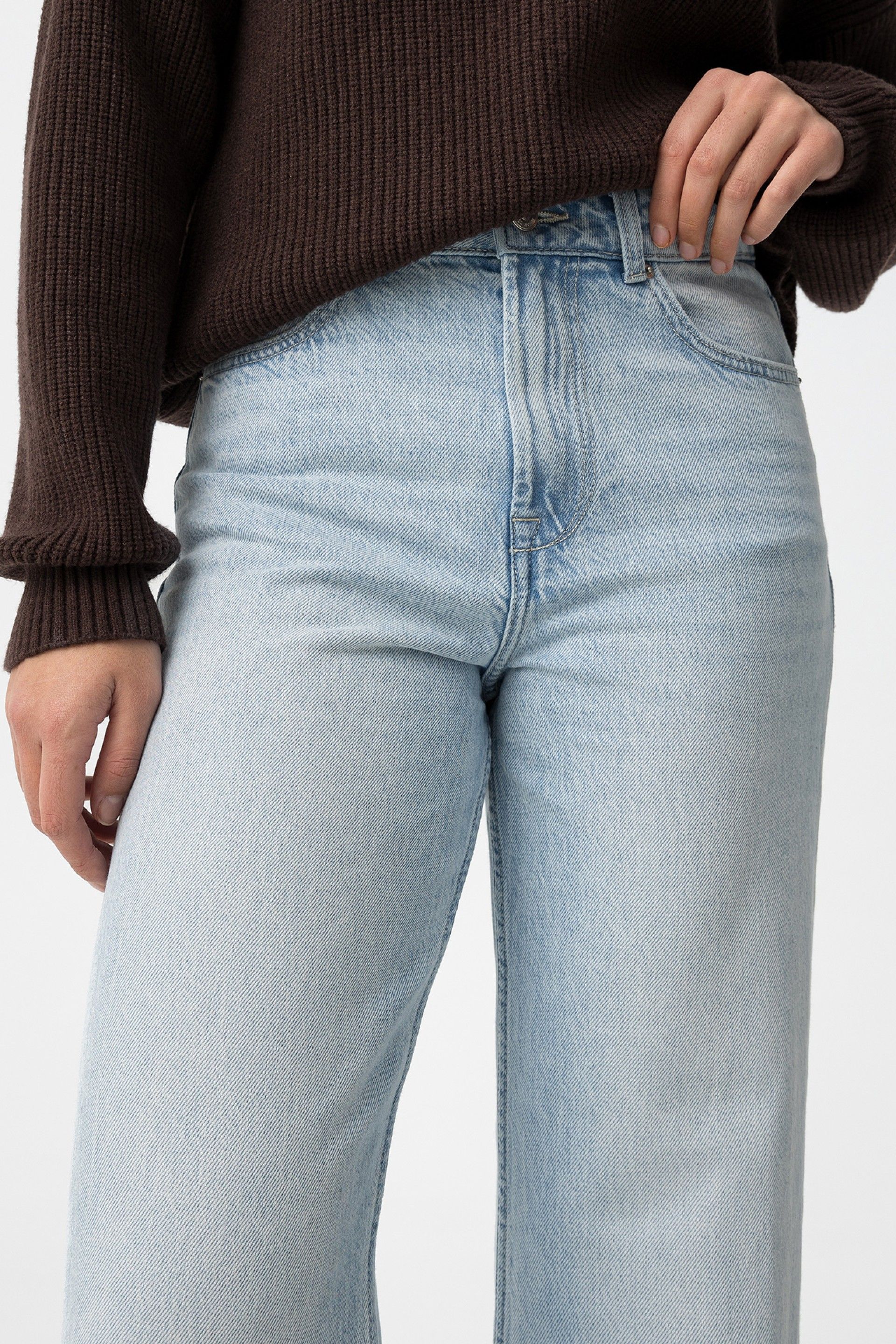 BONNYE WIDE LEG JEANS - LIGHT BLUE
