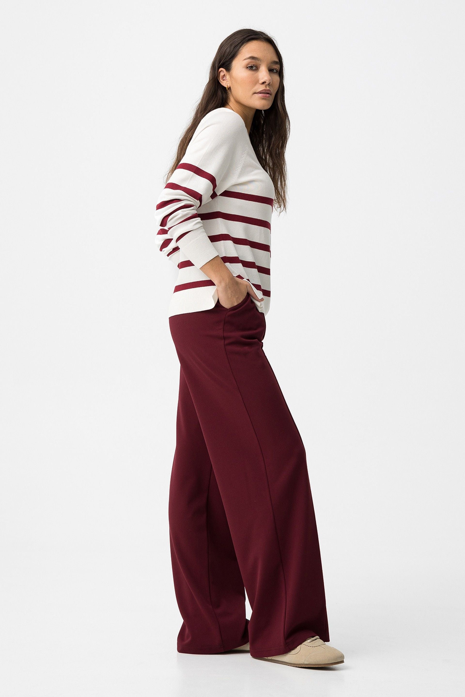 MANOLA PANTS - BORDEAUX