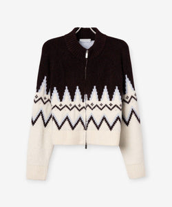 INFINITE KNIT - BROWN/WHITE