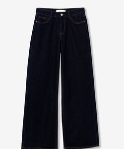 CELINE WIDE LEG JEANS - DARK BLUE