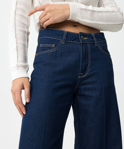CELINE STITCH JEANS - DARK BLUE DENIM