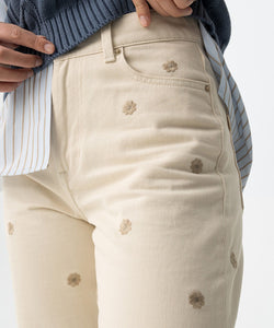 BONNYE WIDE LEG JEANS - DAISY BEIGE