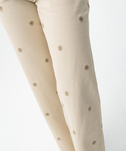 BONNYE WIDE LEG JEANS - DAISY BEIGE