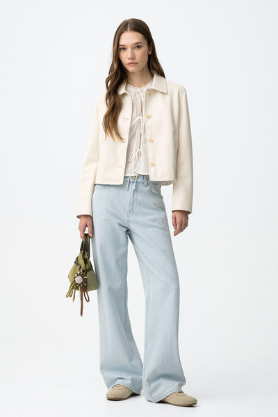 BONNYE WIDE LEG JEANS - BRIGHT LIGHT BLUE