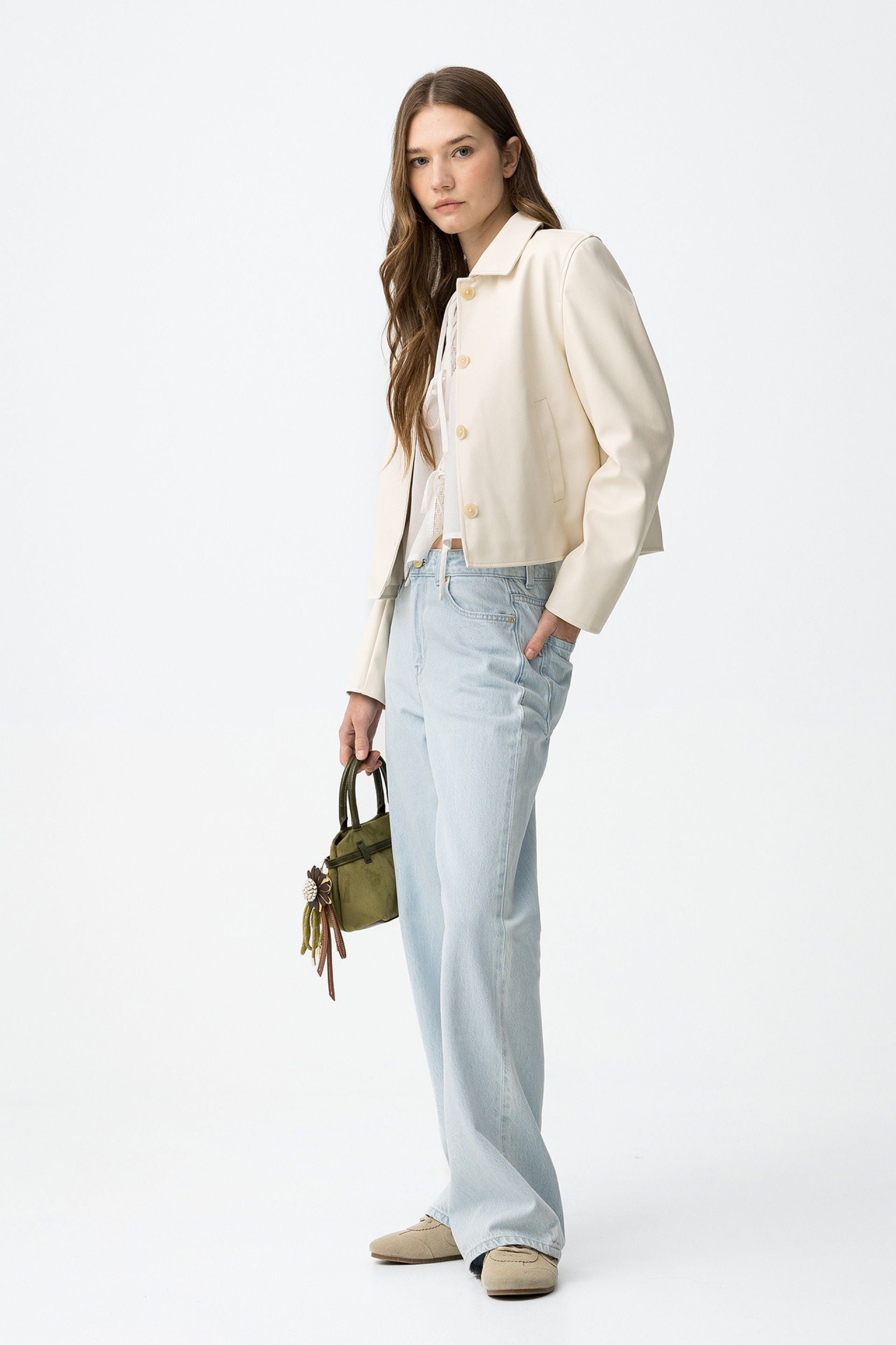 BONNYE WIDE LEG JEANS - BRIGHT LIGHT BLUE