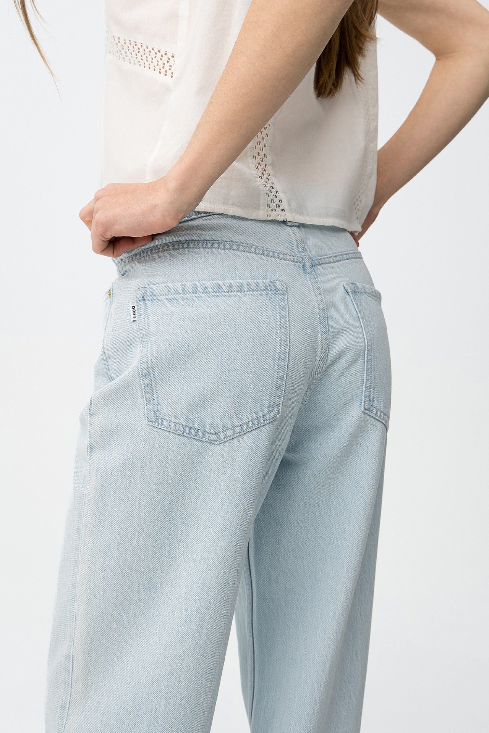 BONNYE WIDE LEG JEANS - BRIGHT LIGHT BLUE