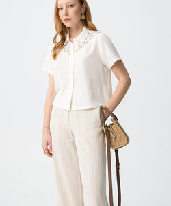 PROVENCE TROUSERS - OFF WHITE