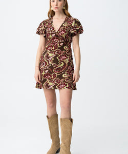 CLARICE DRESS - CHOCOLATE BROWN