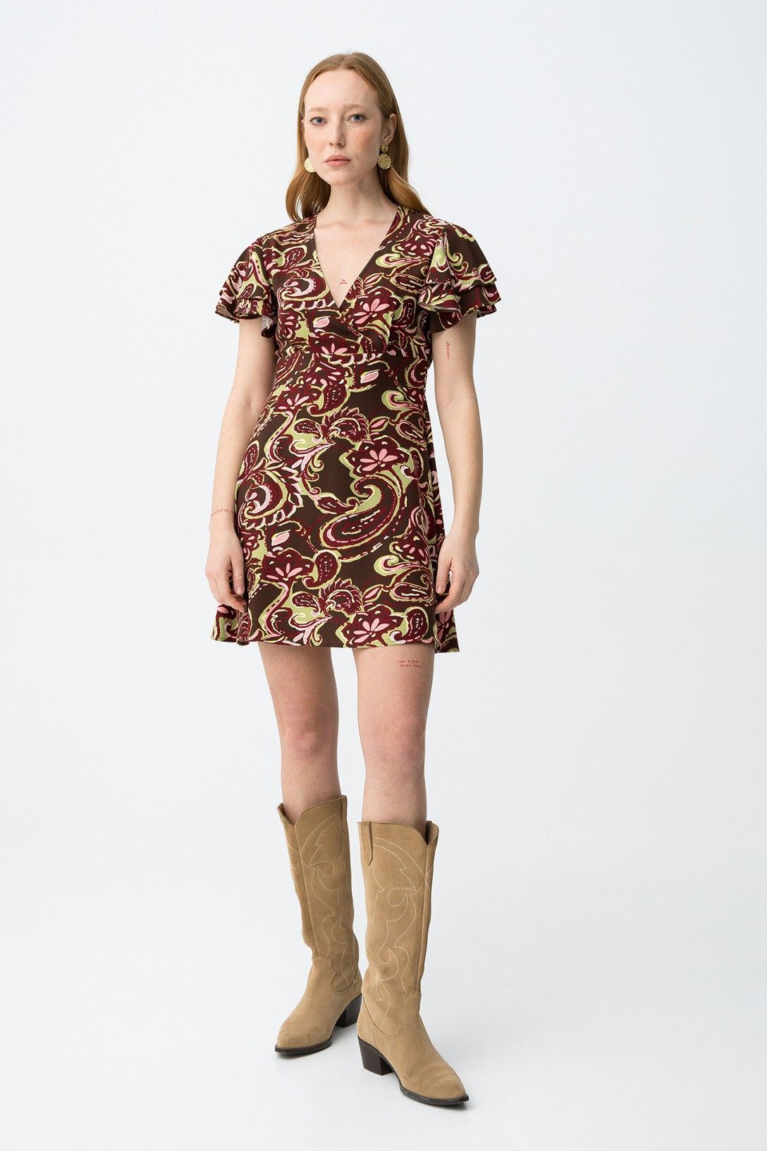 CLARICE DRESS - CHOCOLATE BROWN