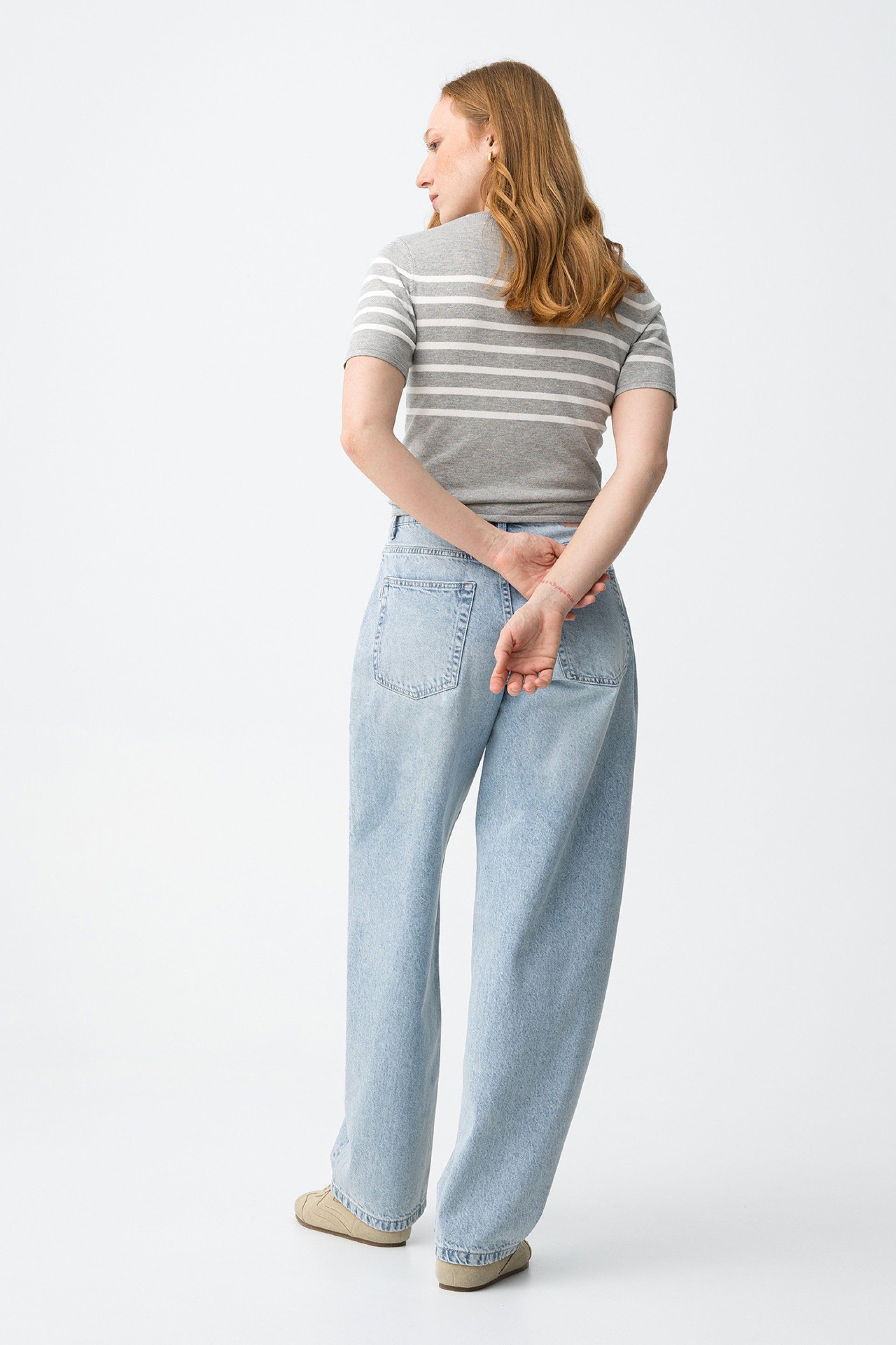 AVA BARREL JEANS - LIGHT BLUE