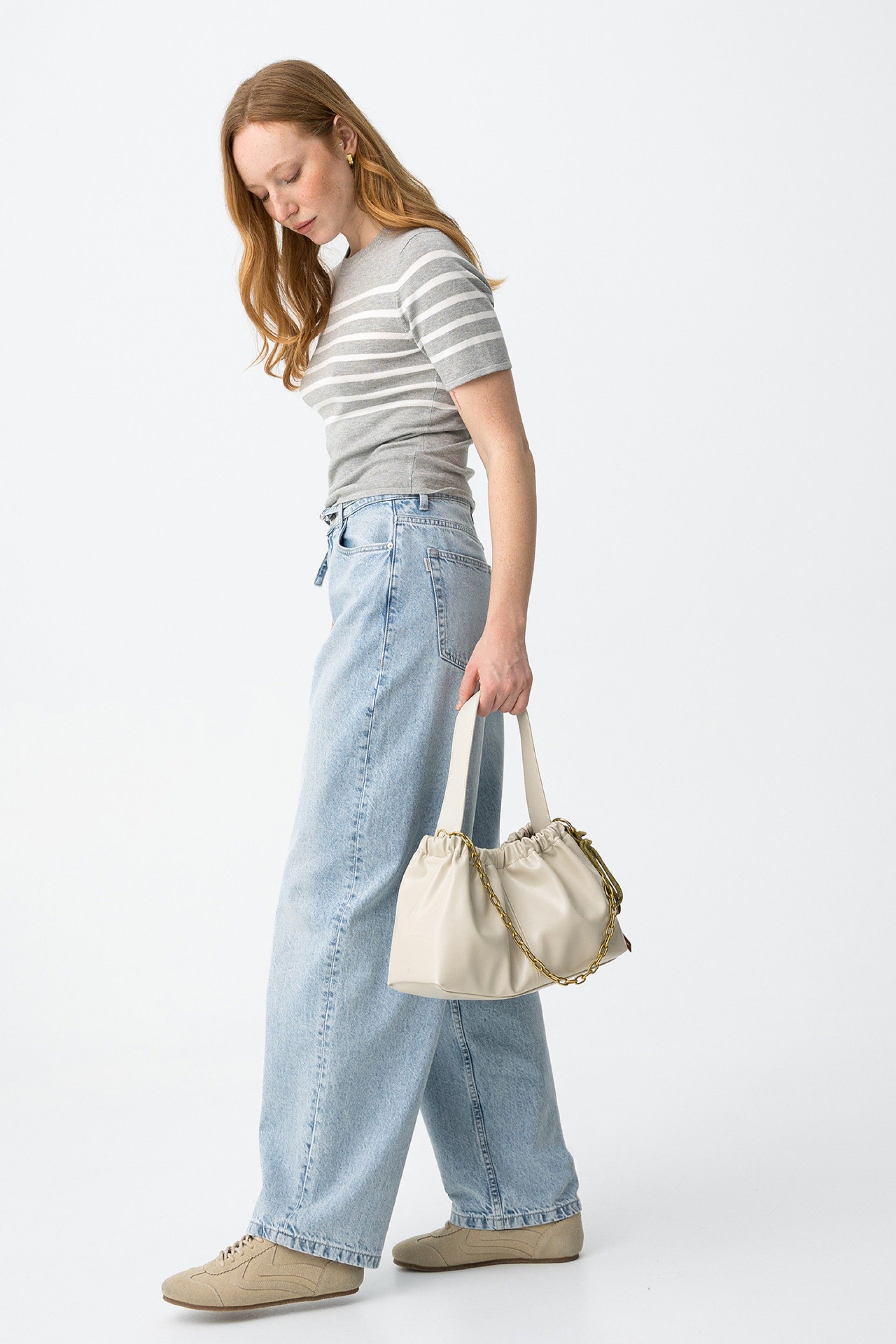 AVA BARREL JEANS - LIGHT BLUE