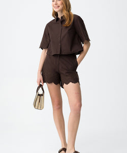 LANCASTRE SHORTS - CHOCOLATE