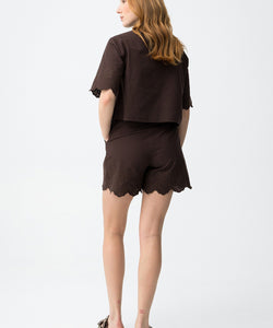 LANCASTRE SHORTS - CHOCOLATE