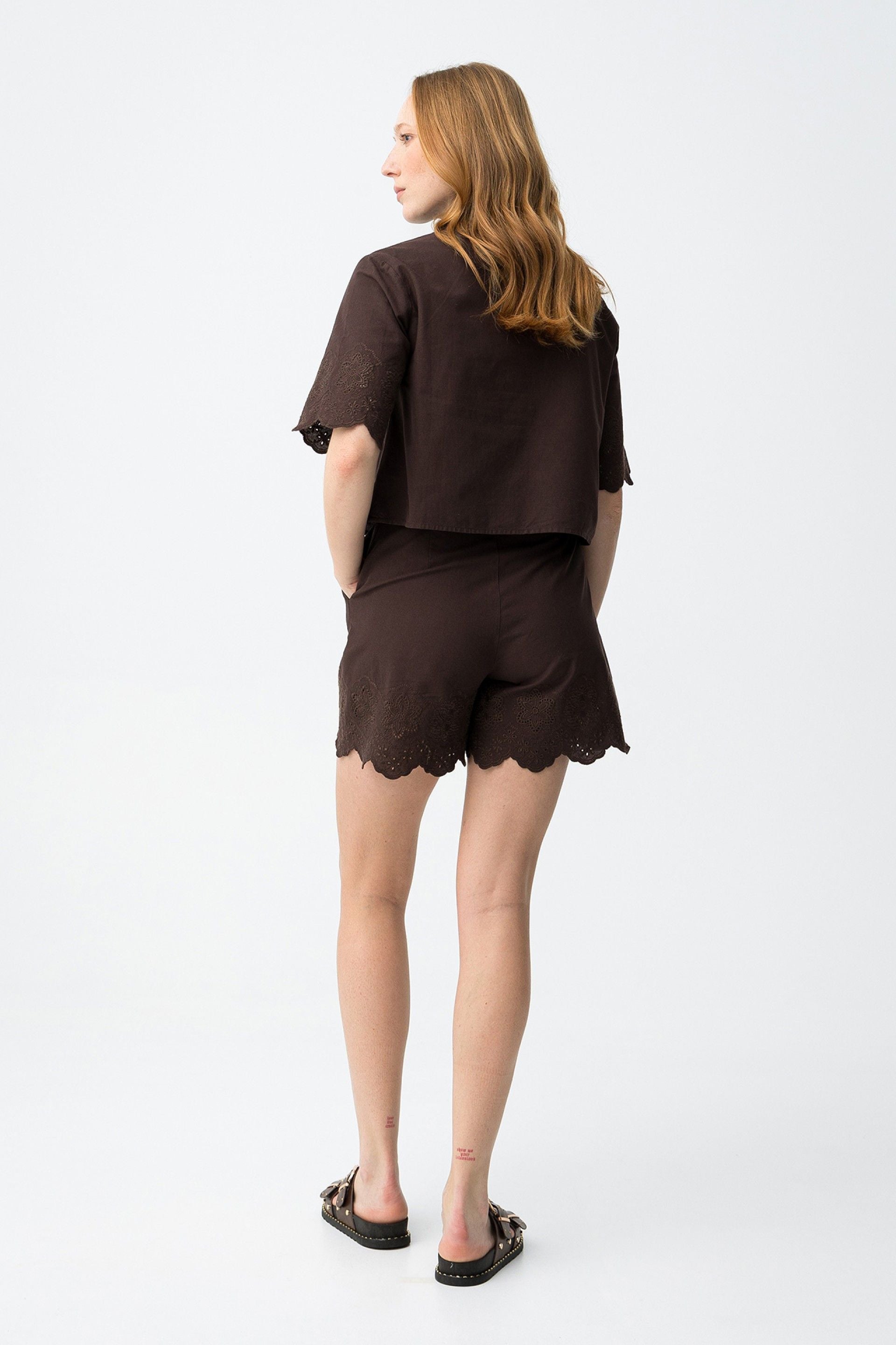 LANCASTRE SHORTS - CHOCOLATE