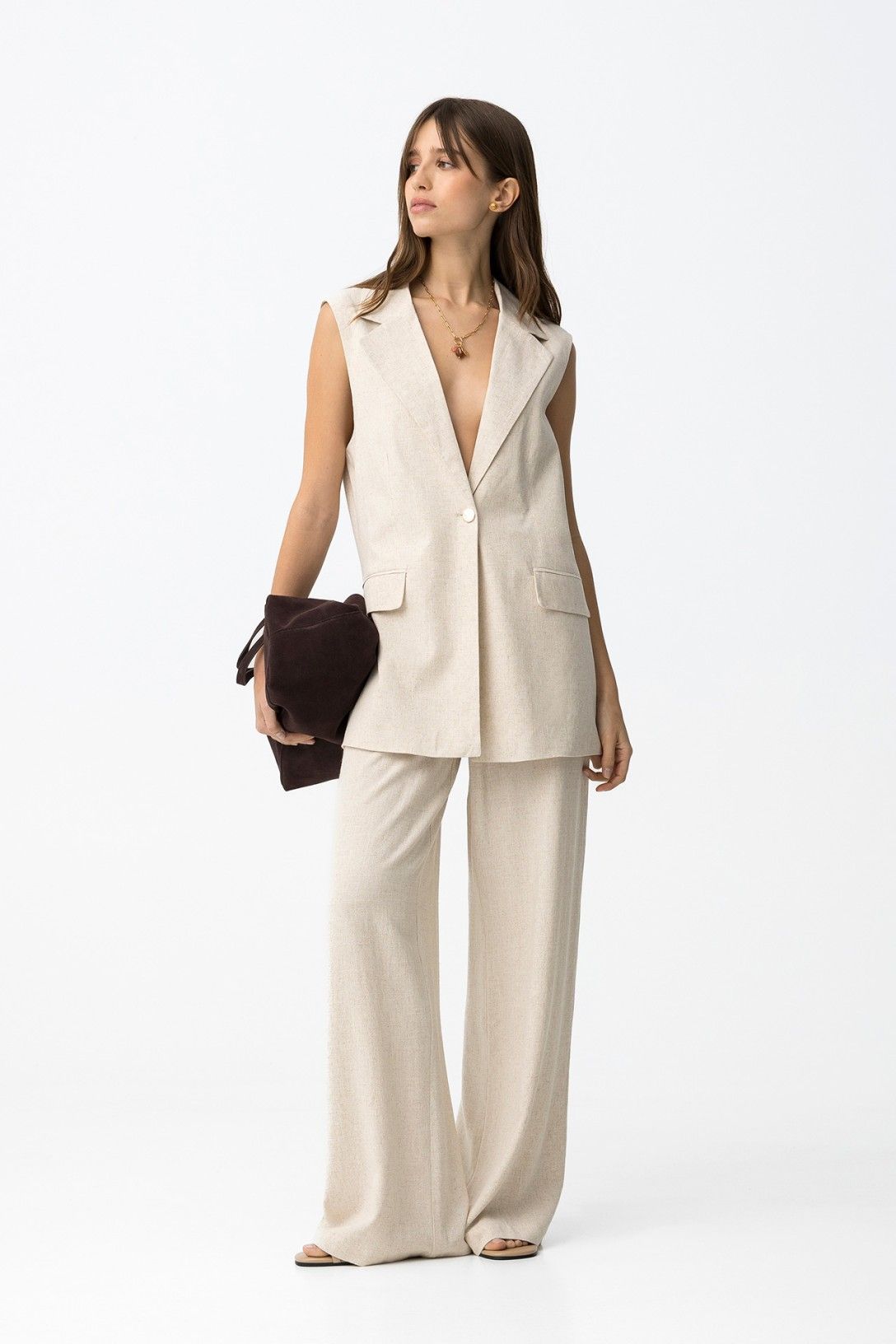 PORTEL PANTS - BEIGE