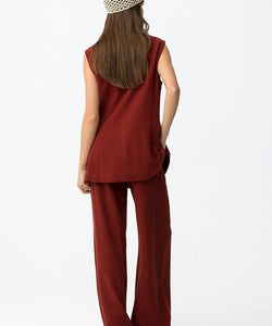 PORTET PANTS - LIPSTICK RED