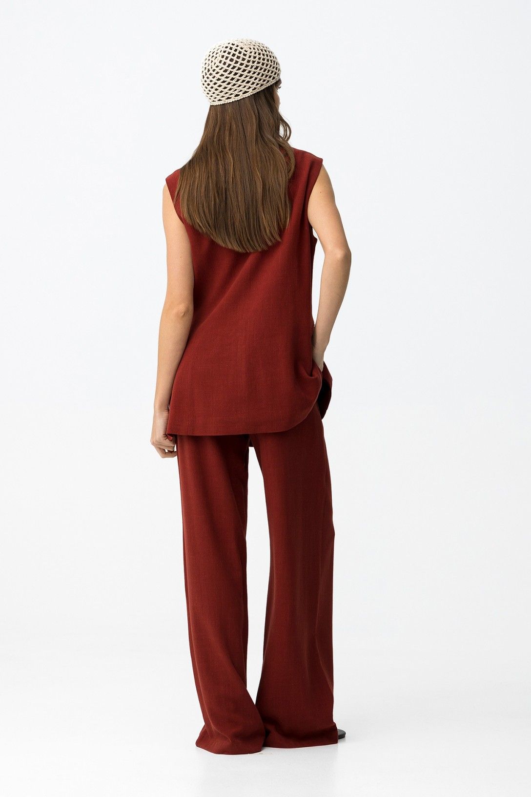 PORTET PANTS - LIPSTICK RED