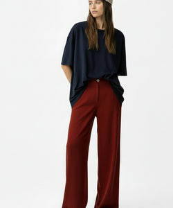 PORTET PANTS - LIPSTICK RED