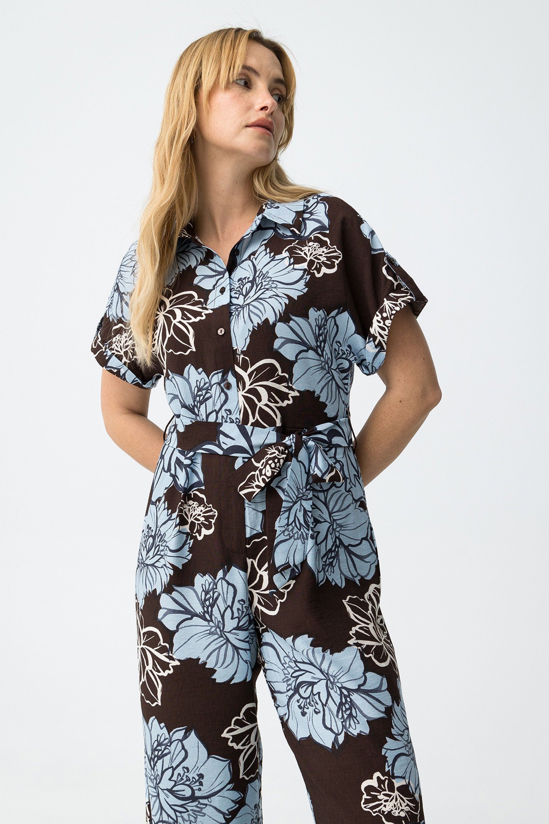NICOTINA JUMPSUIT - BABY BLUE