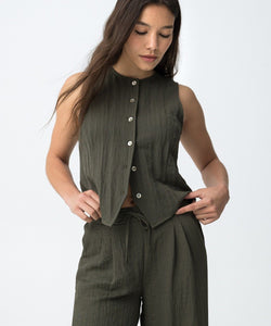 AUGUSTA GILET - PATINA GREEN