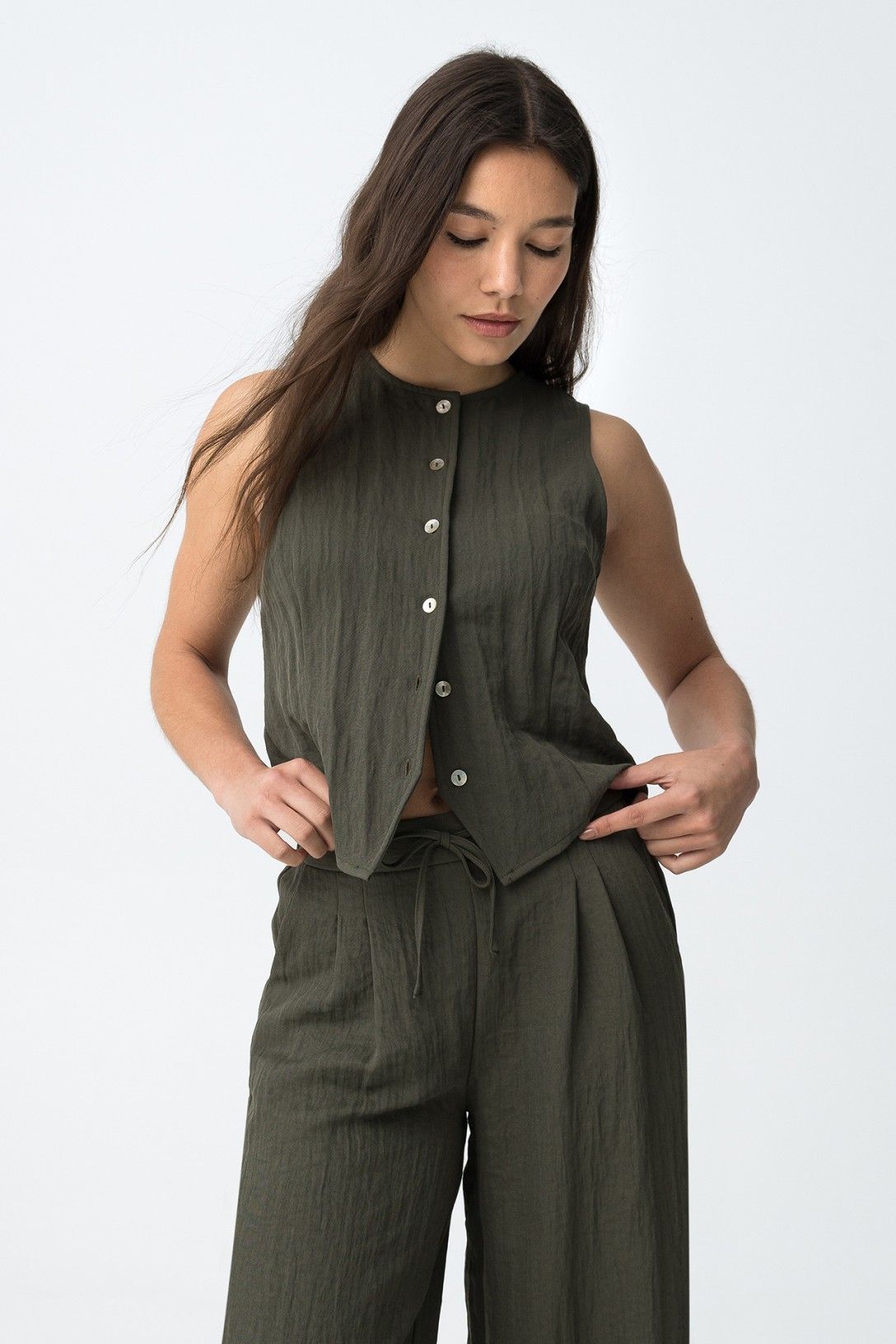 AUGUSTA GILET - PATINA GREEN
