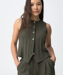 AUGUSTA GILET - PATINA GREEN