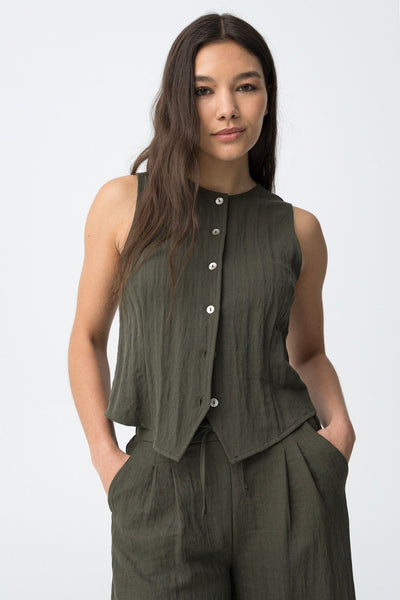 AUGUSTA GILET - PATINA GREEN