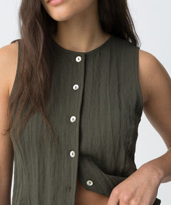 AUGUSTA GILET - PATINA GREEN