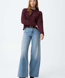 CELINE WIDE LEG JEANS - MEDIUM BLUE