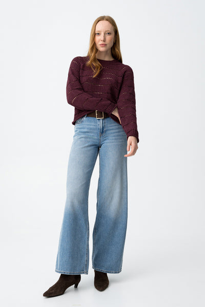 CELINE WIDE LEG JEANS - MEDIUM BLUE
