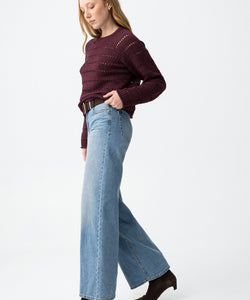 CELINE WIDE LEG JEANS - MEDIUM BLUE