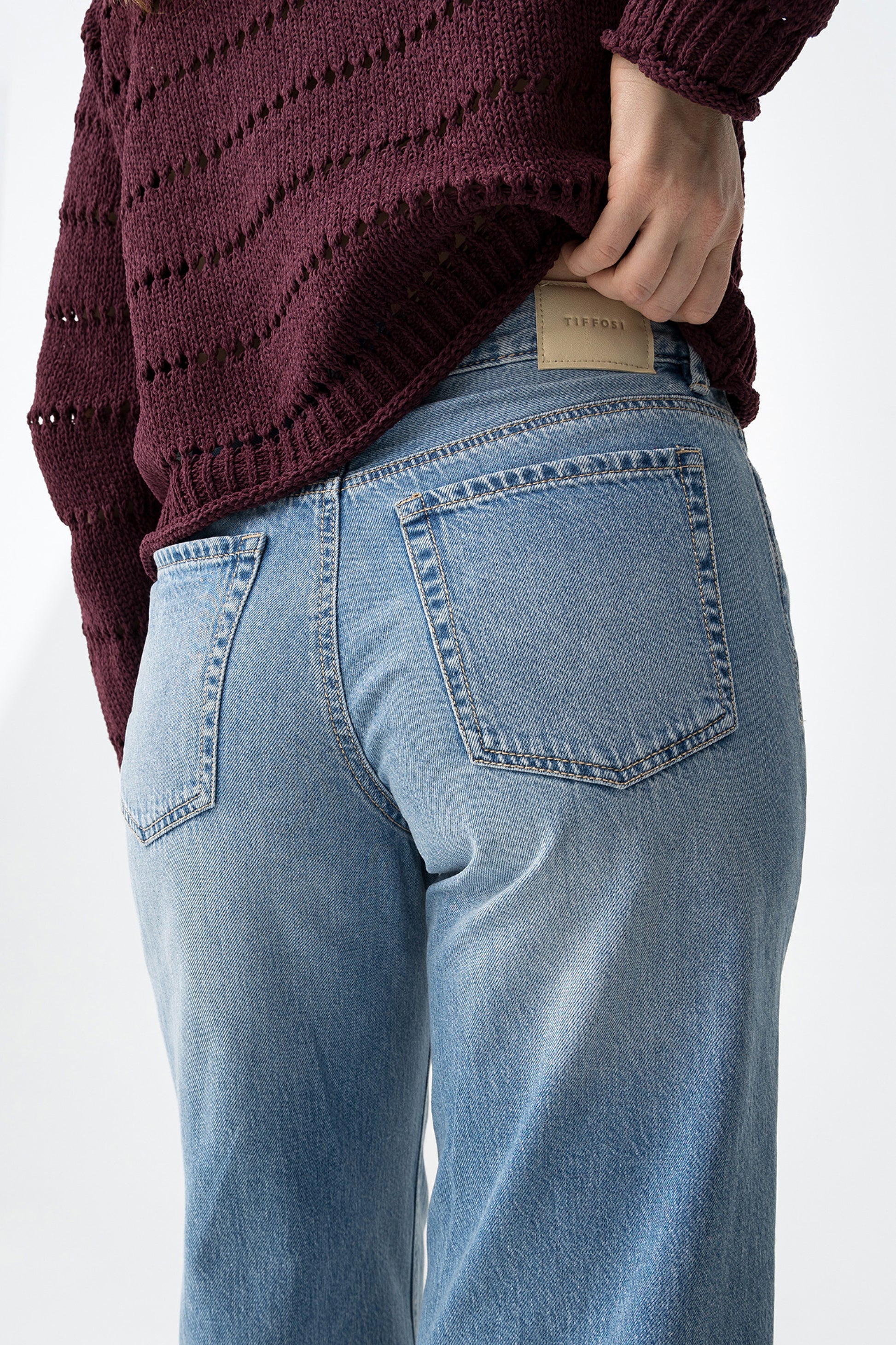 CELINE WIDE LEG JEANS - MEDIUM BLUE