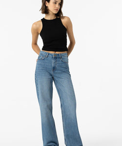 BONNYE WIDE LEG JEANS - MEDIUM BLUE