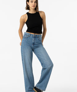 BONNYE WIDE LEG JEANS - MEDIUM BLUE