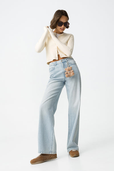 BONNYE WIDE LEG JEANS - LIGHT BLUE