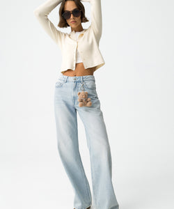 BONNYE WIDE LEG JEANS - LIGHT BLUE