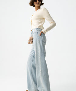 BONNYE WIDE LEG JEANS - LIGHT BLUE