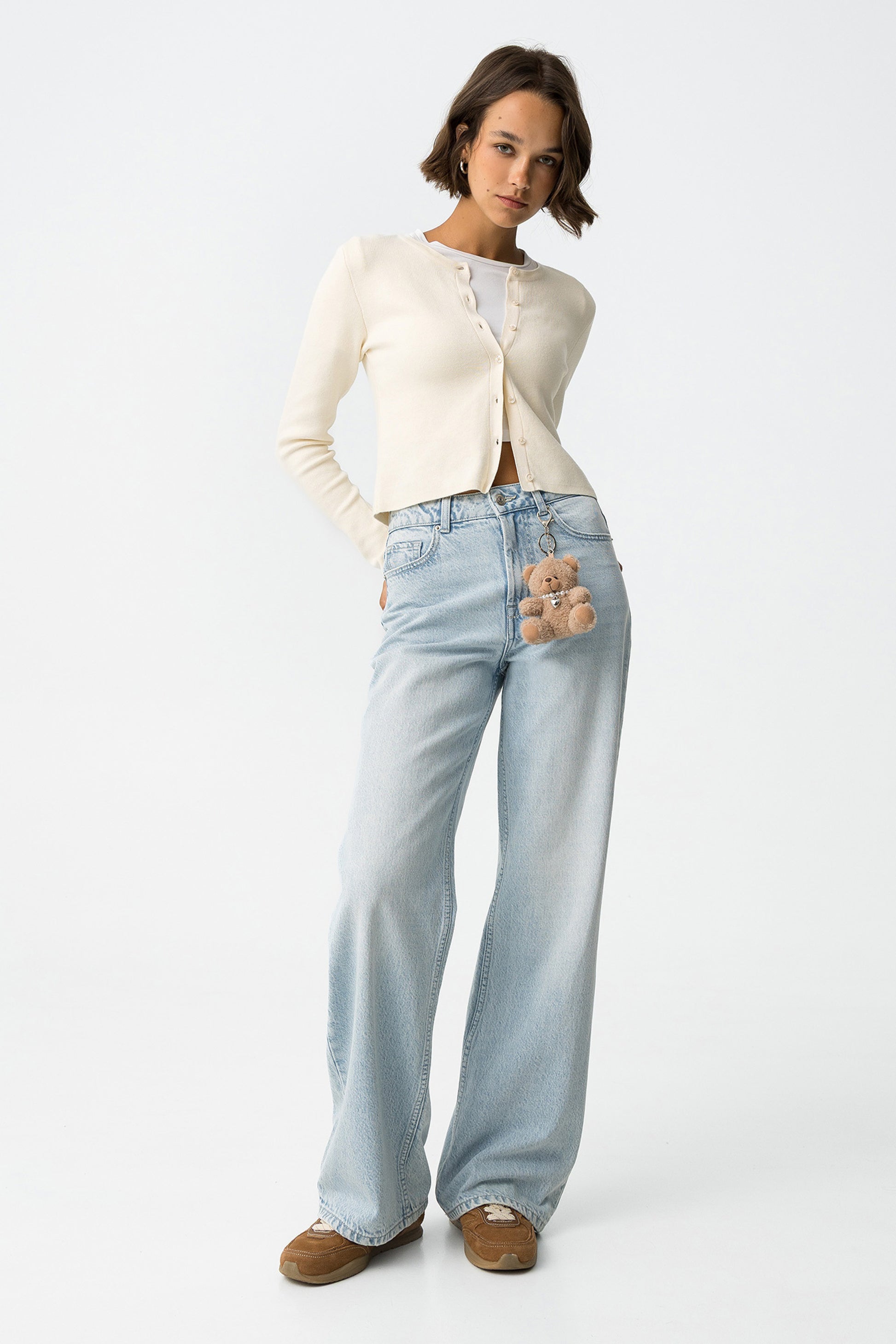 BONNYE WIDE LEG JEANS - LIGHT BLUE