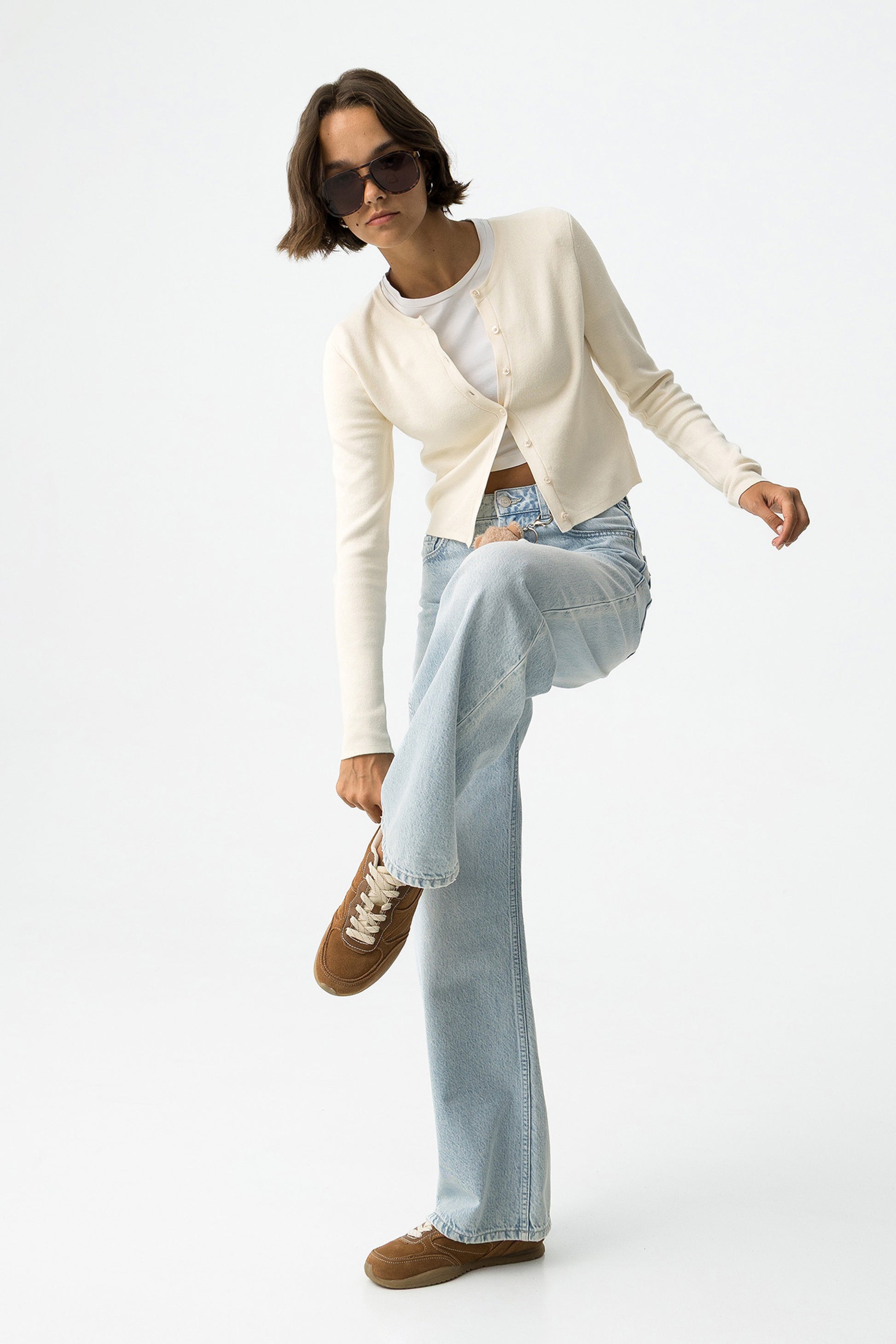 BONNYE WIDE LEG JEANS - LIGHT BLUE