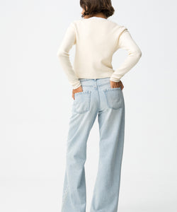BONNYE WIDE LEG JEANS - LIGHT BLUE
