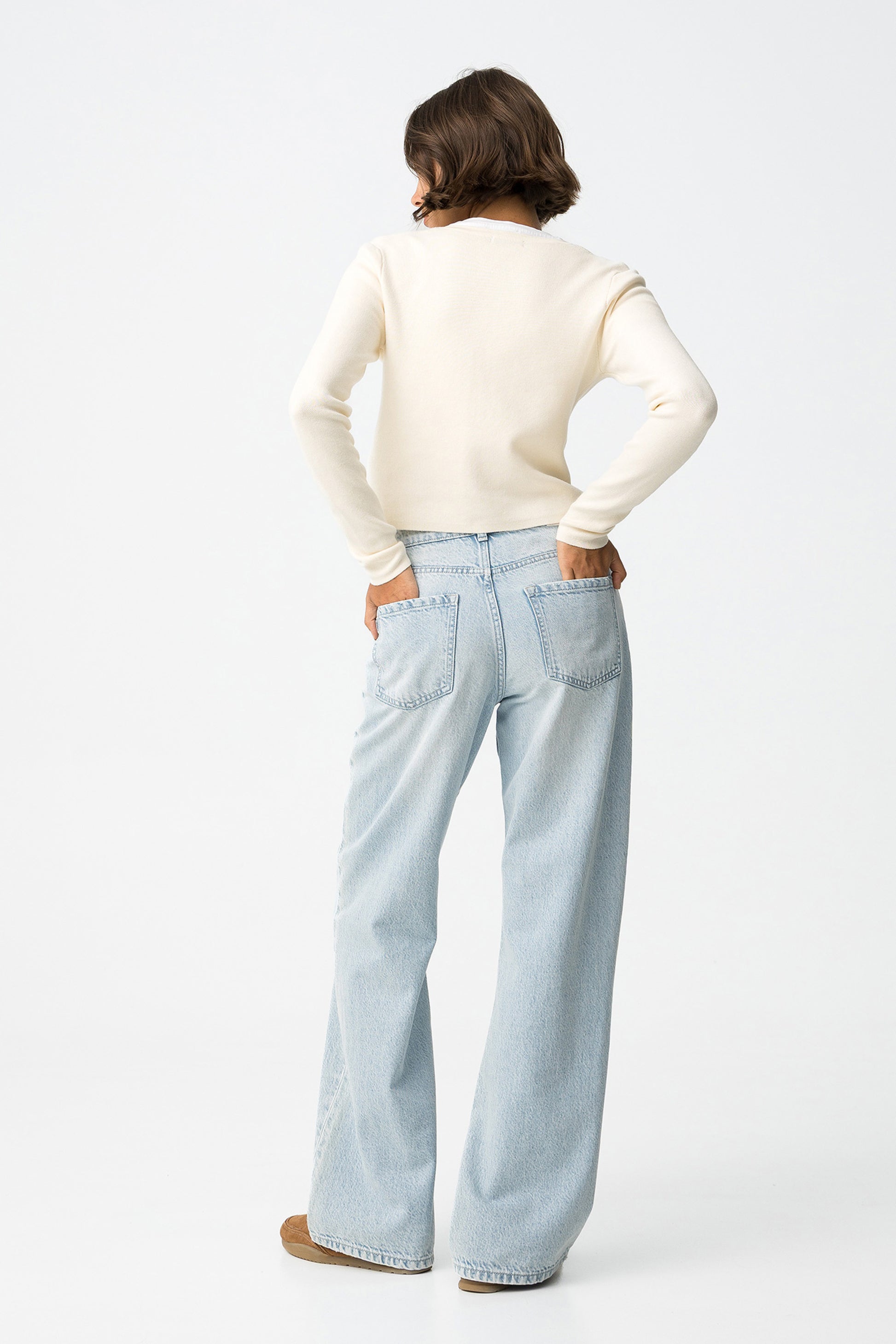 BONNYE WIDE LEG JEANS - LIGHT BLUE