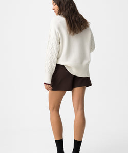 PEPPER SKORT - CHOCOLATE BROWN