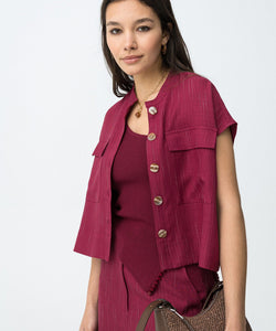 COOKIE SHIRT - FUCHSIA RED