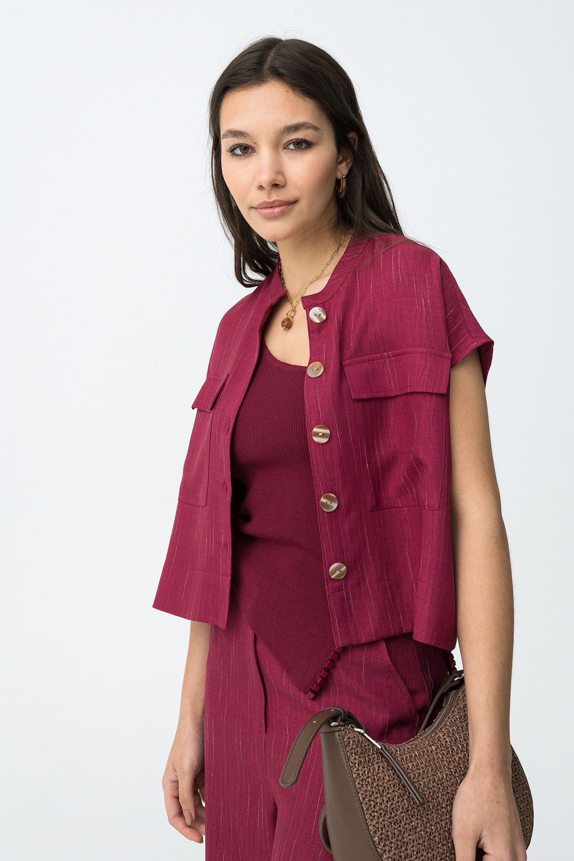 COOKIE SHIRT - FUCHSIA RED