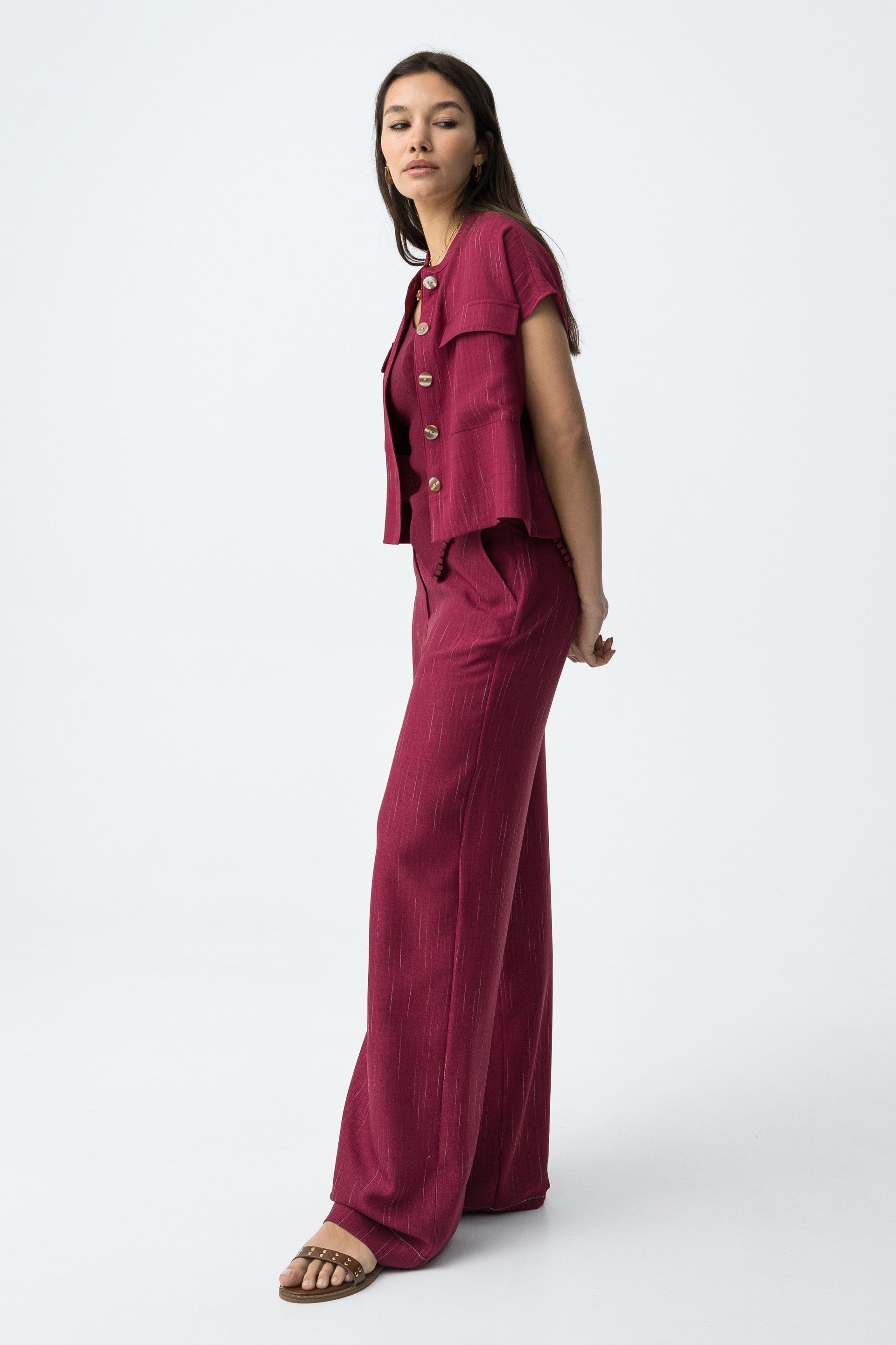 COOKIE TROUSERS - FUCHSIA RED